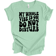 Load image into Gallery viewer, My Whole Vibe Is On Do Not Disturb T Shirt
