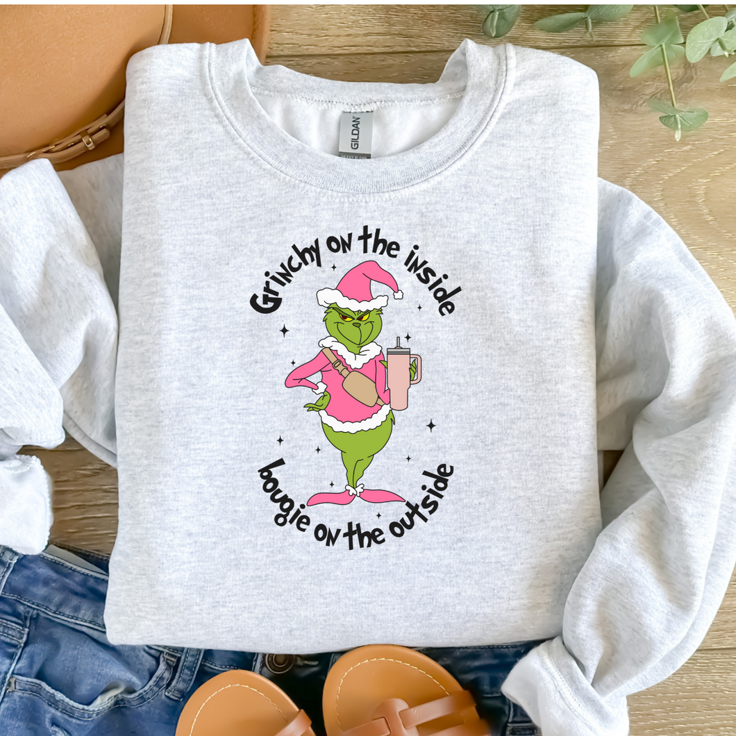 Grinchy On The Inside Bougie On The Outside Sweatshirt